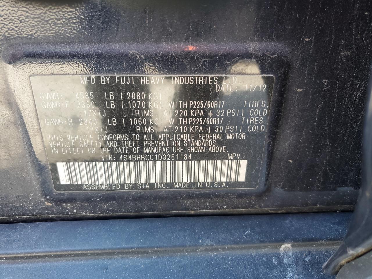 2013 Subaru Outback - Image 13