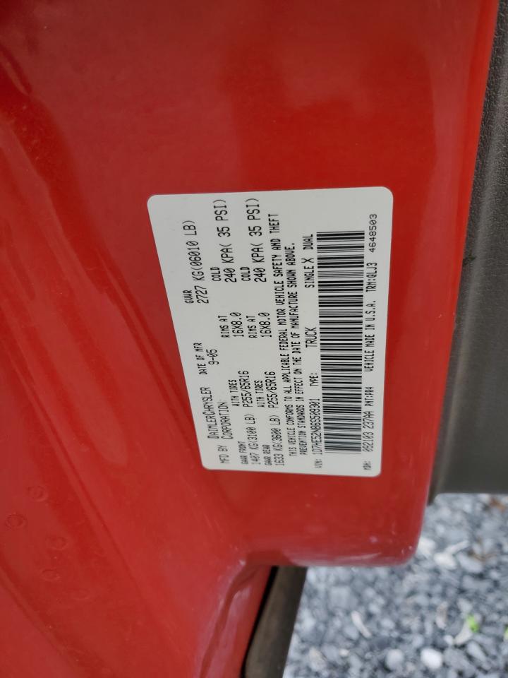 2006 Dodge Dakota Laramie VIN: 1D7HE52N86S509301 Lot: 88951095