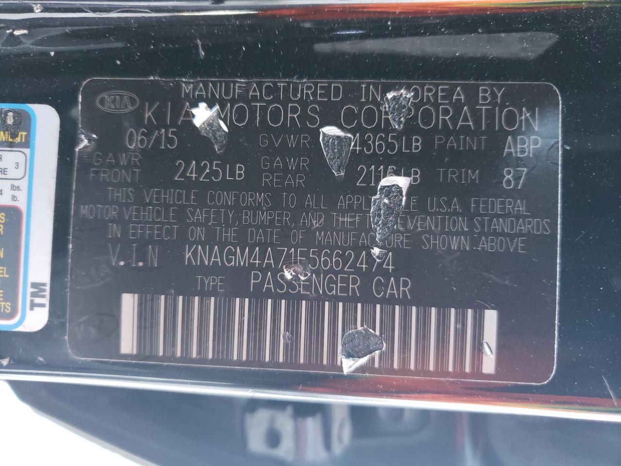 2015 Kia Optima - Image 14