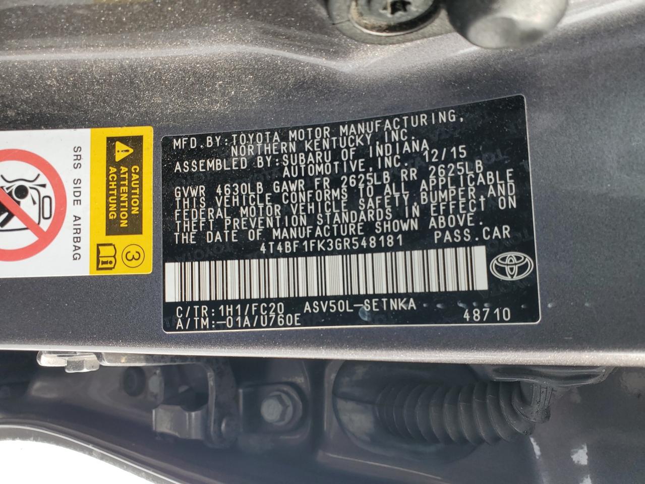 2016 Toyota Camry - Image 14