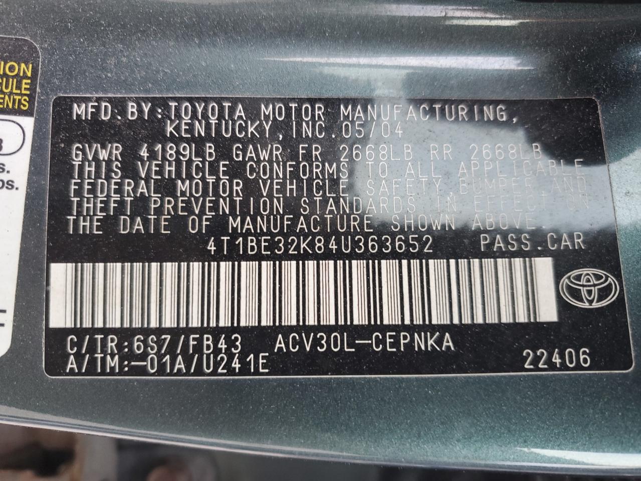 2004 Toyota Camry - Image 15