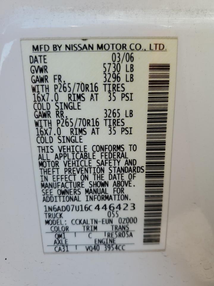 2006 Nissan Navara (Frontier) - Image 12