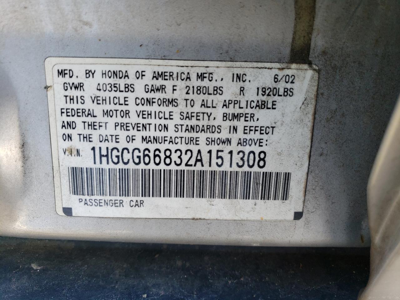 2002 Honda Accord - Image 12