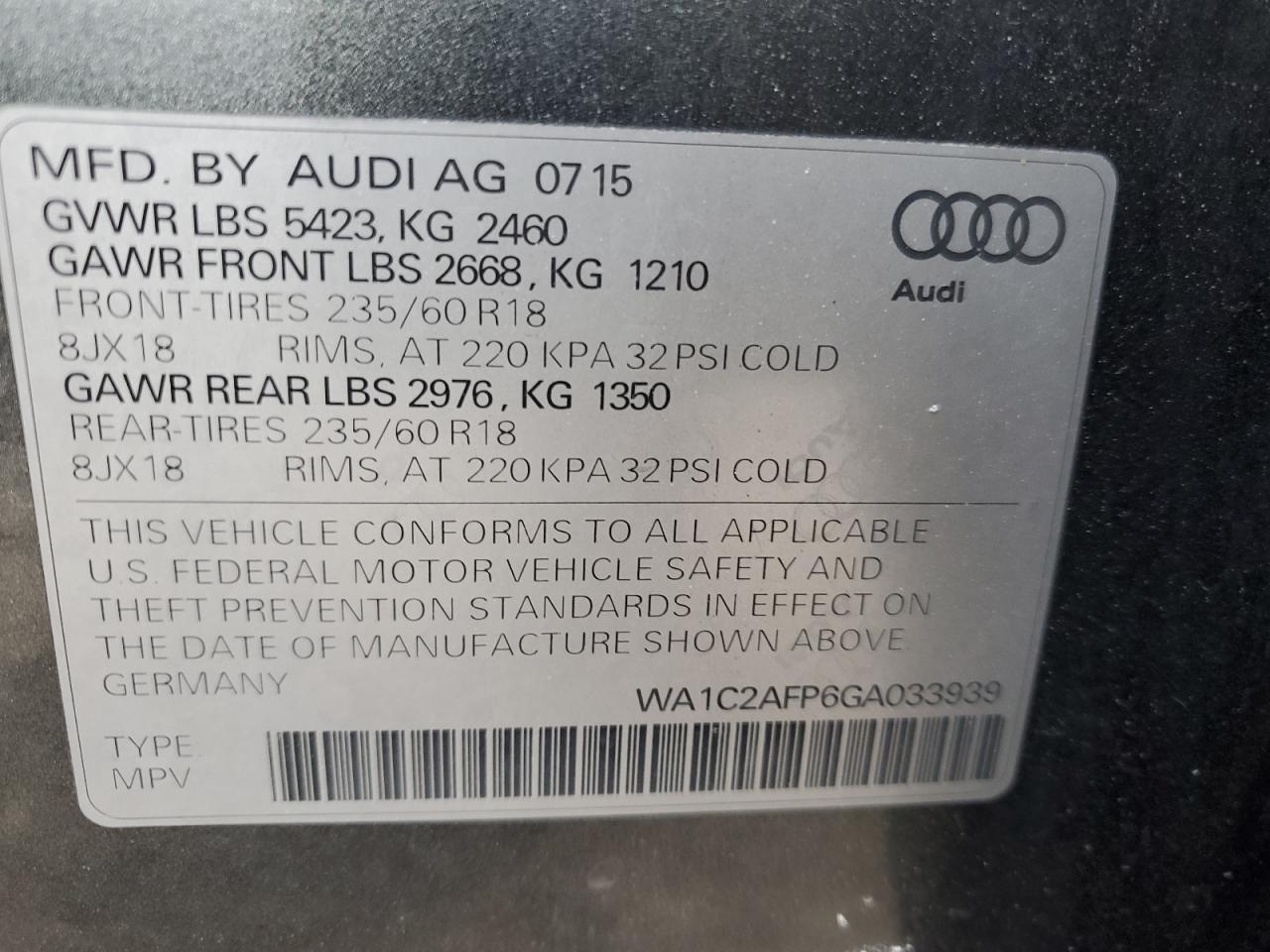 2016 Audi Q5 - Image 13