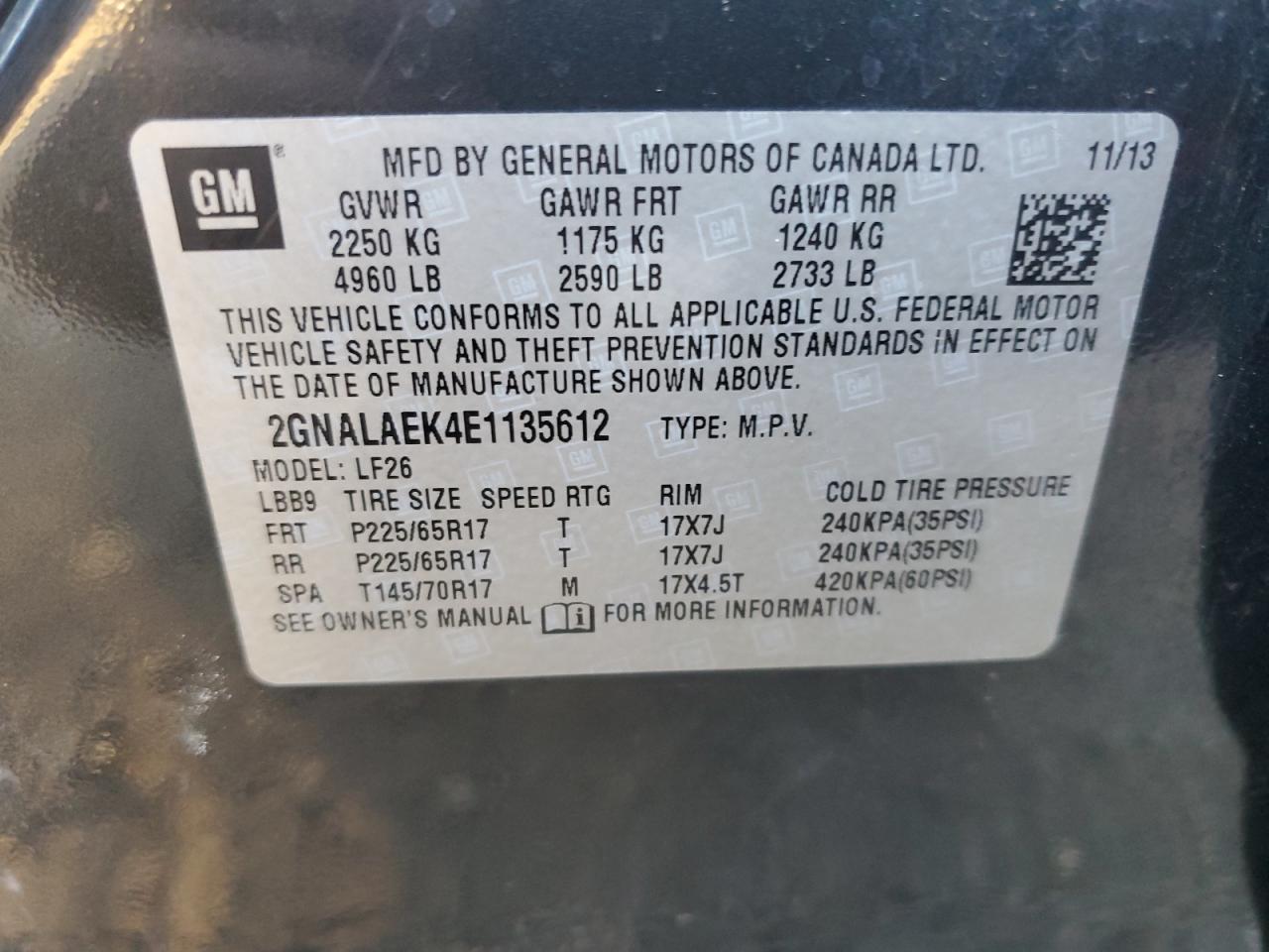 2014 Chevrolet Equinox - Image 14