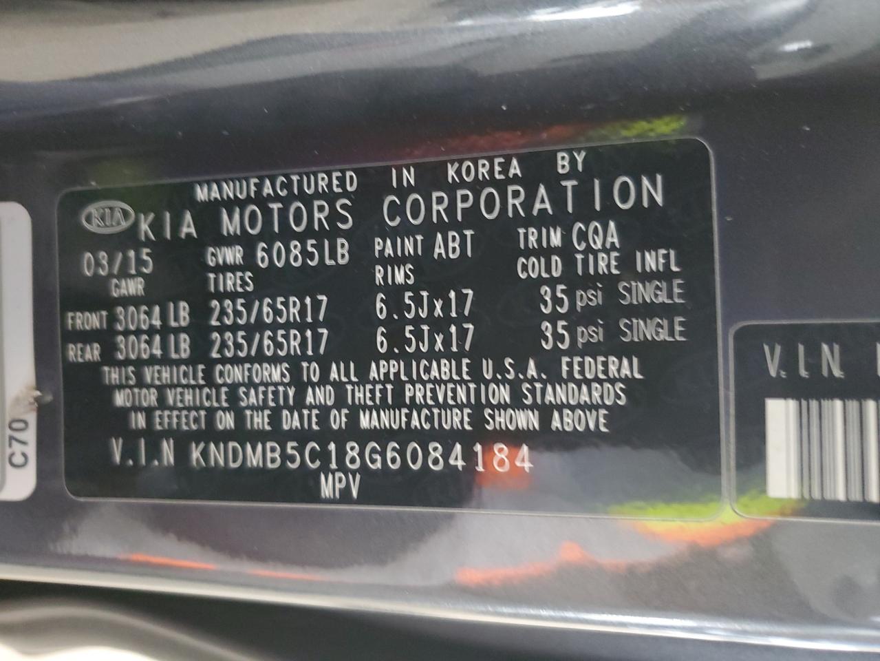 2016 Kia Sedona - Image 13