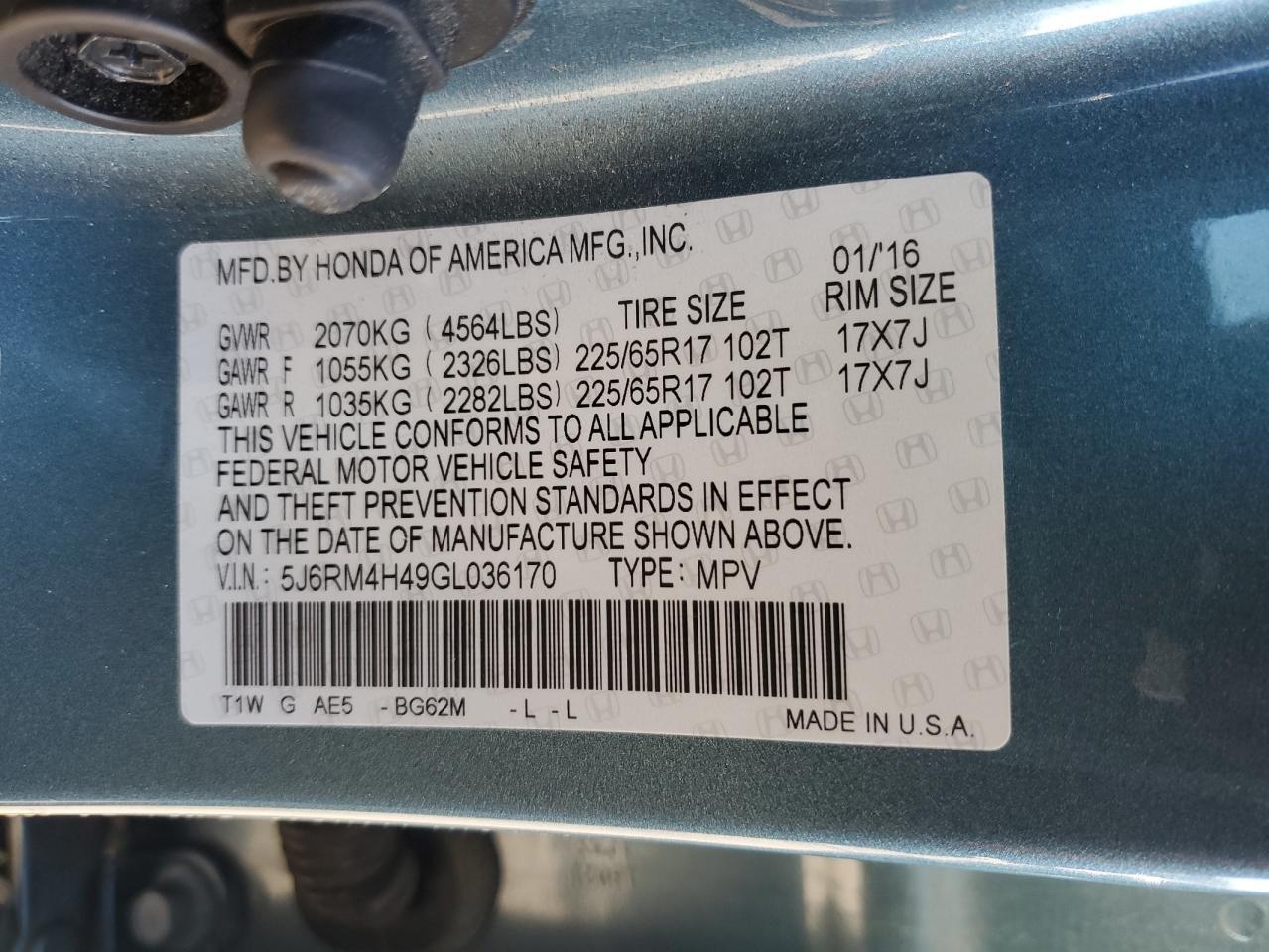 2016 Honda CR-V - Image 14