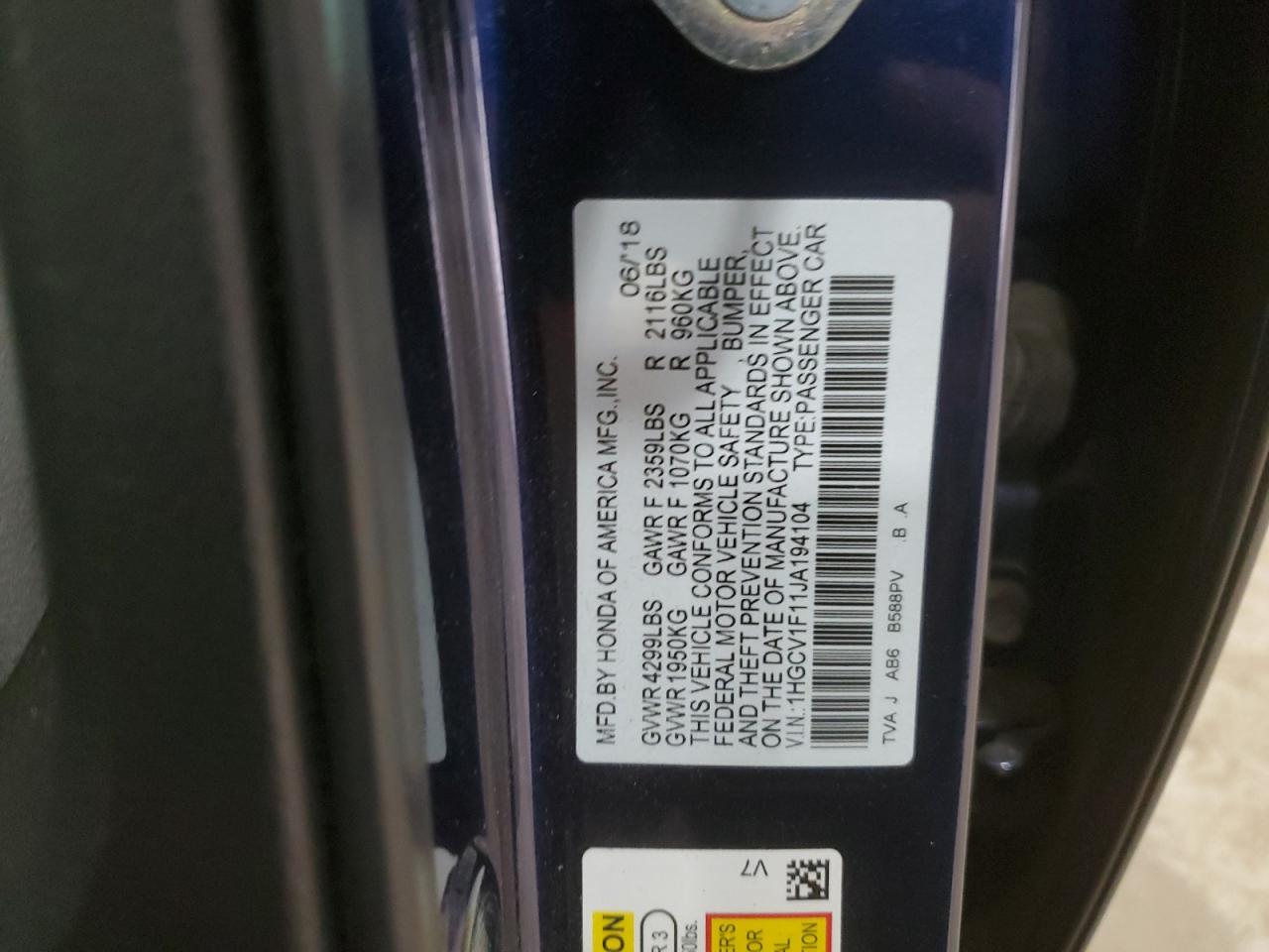 2018 Honda Accord - Image 12