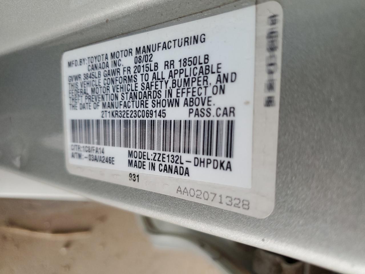 2003 Toyota Corolla - Image 12