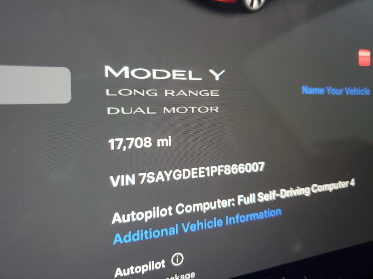 VIN 7SAYGDEE1PF866007 2023 TESLA MODEL Y no.9