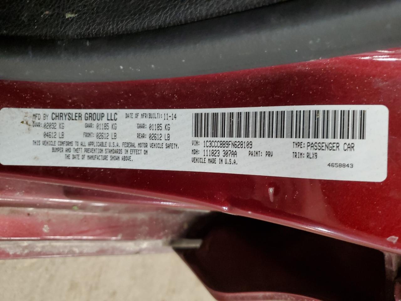 2015 Chrysler 200 - Image 13