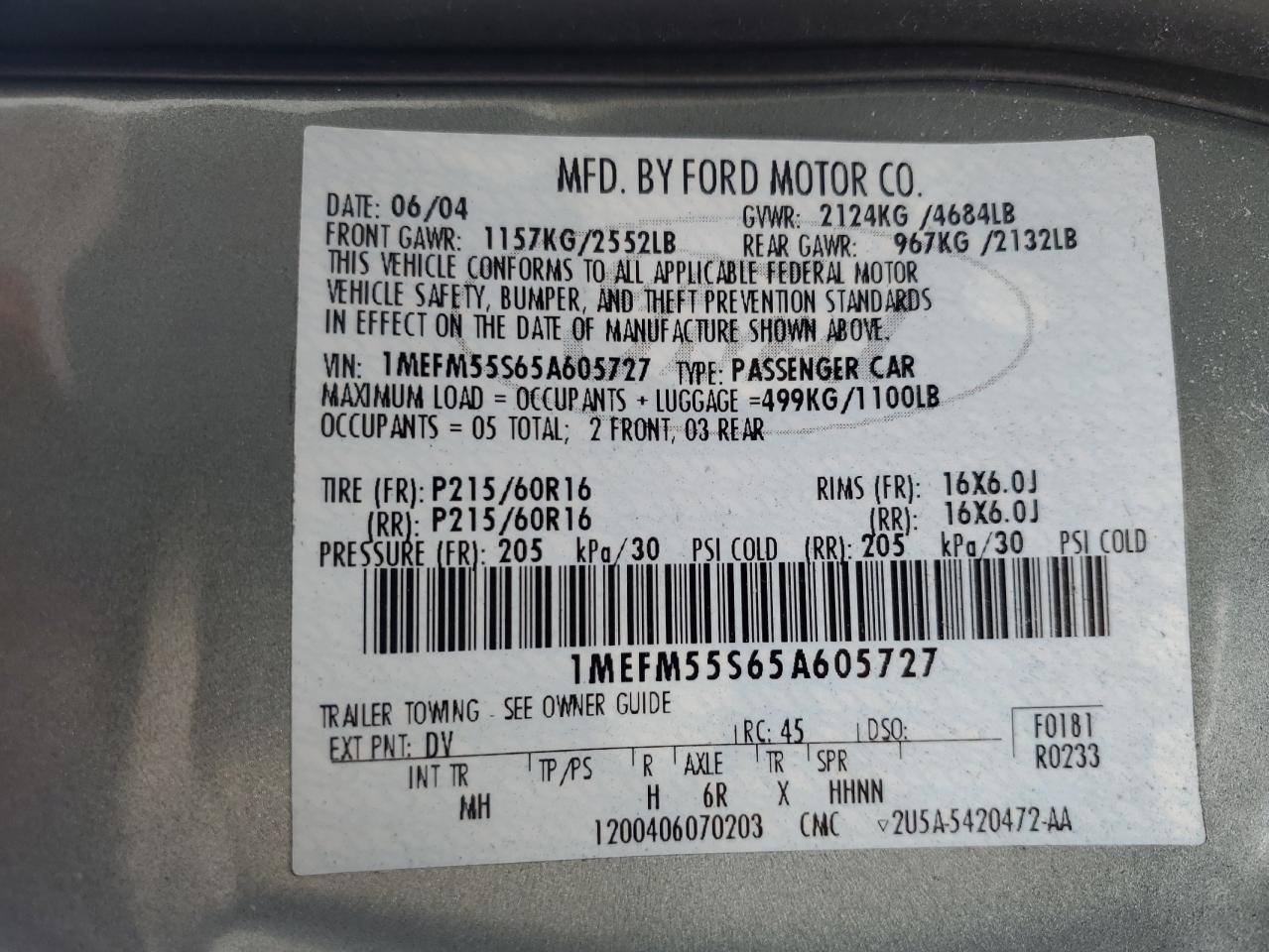 2005 Mercury Sable - Image 12