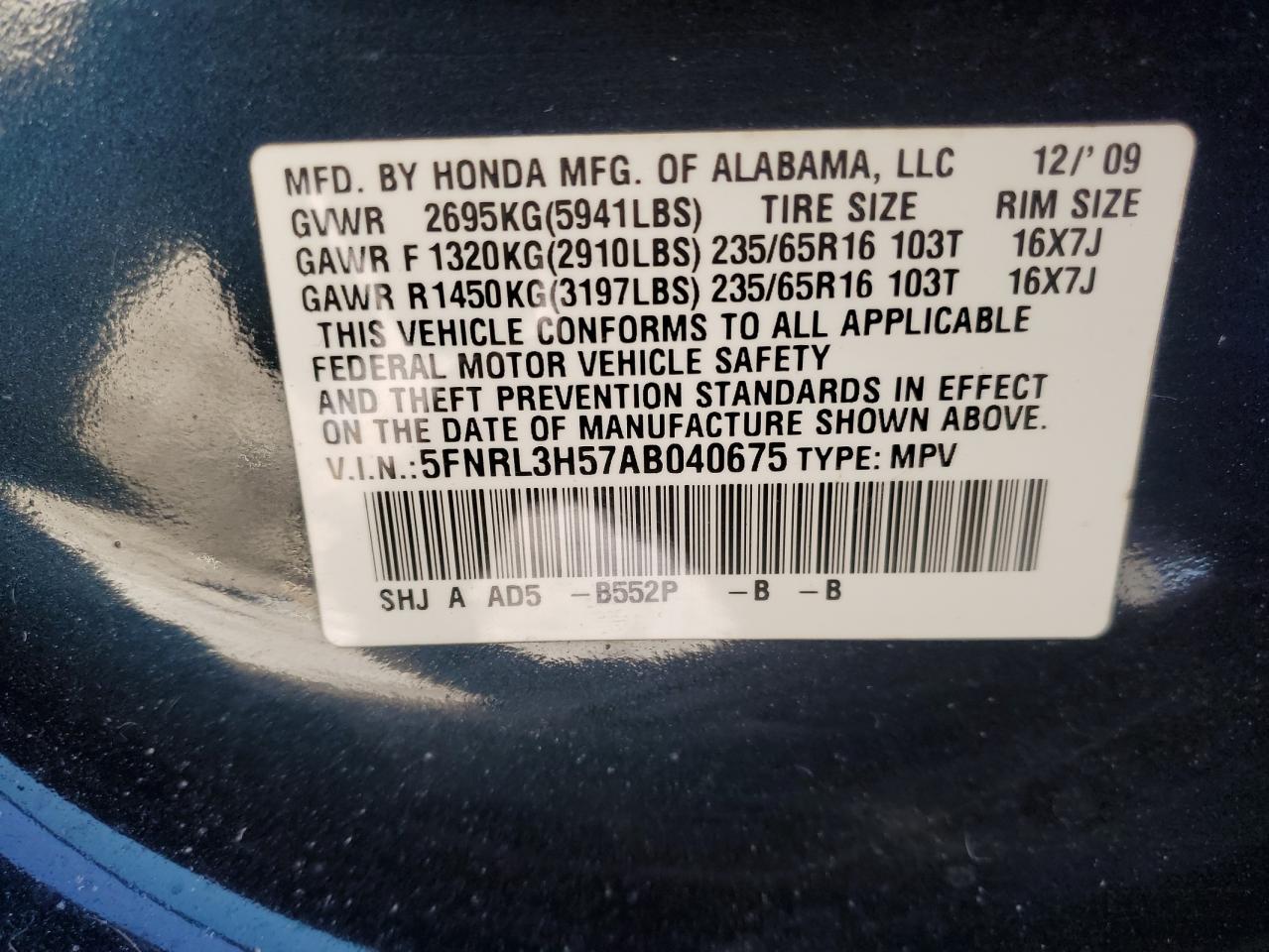 2010 Honda Odyssey - Image 14