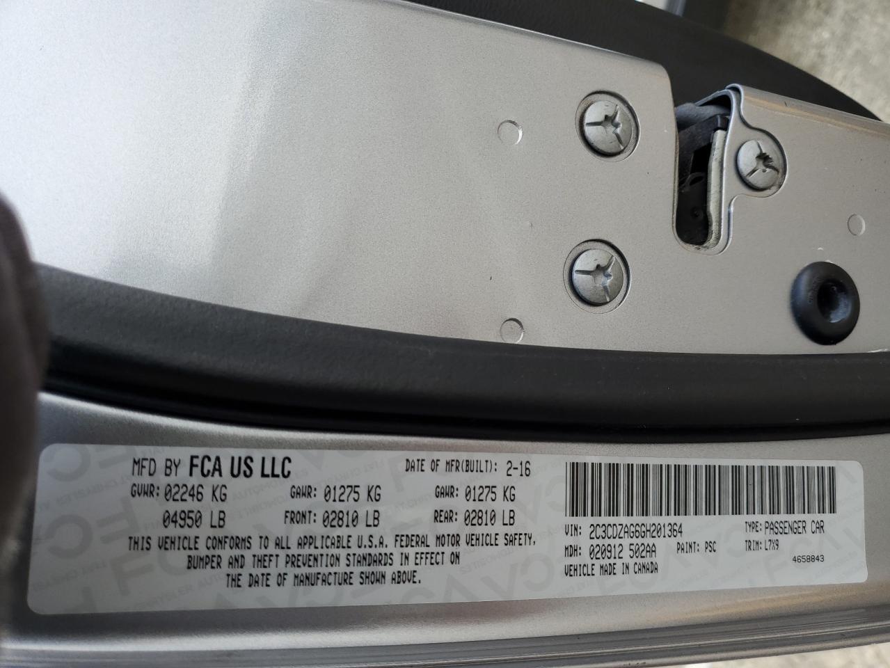 2016 Dodge Challenger - Image 12