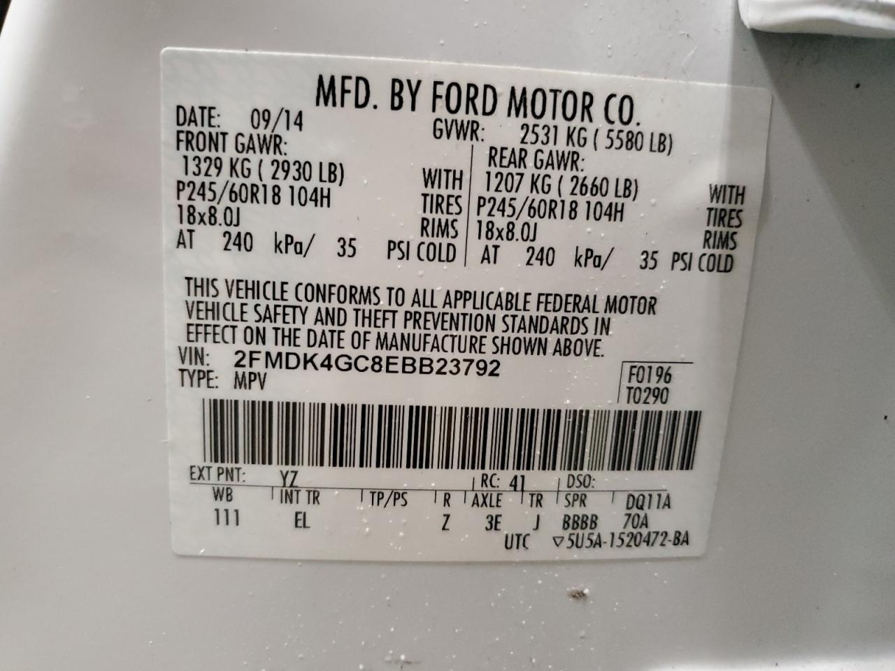 2014 Ford Edge - Image 13