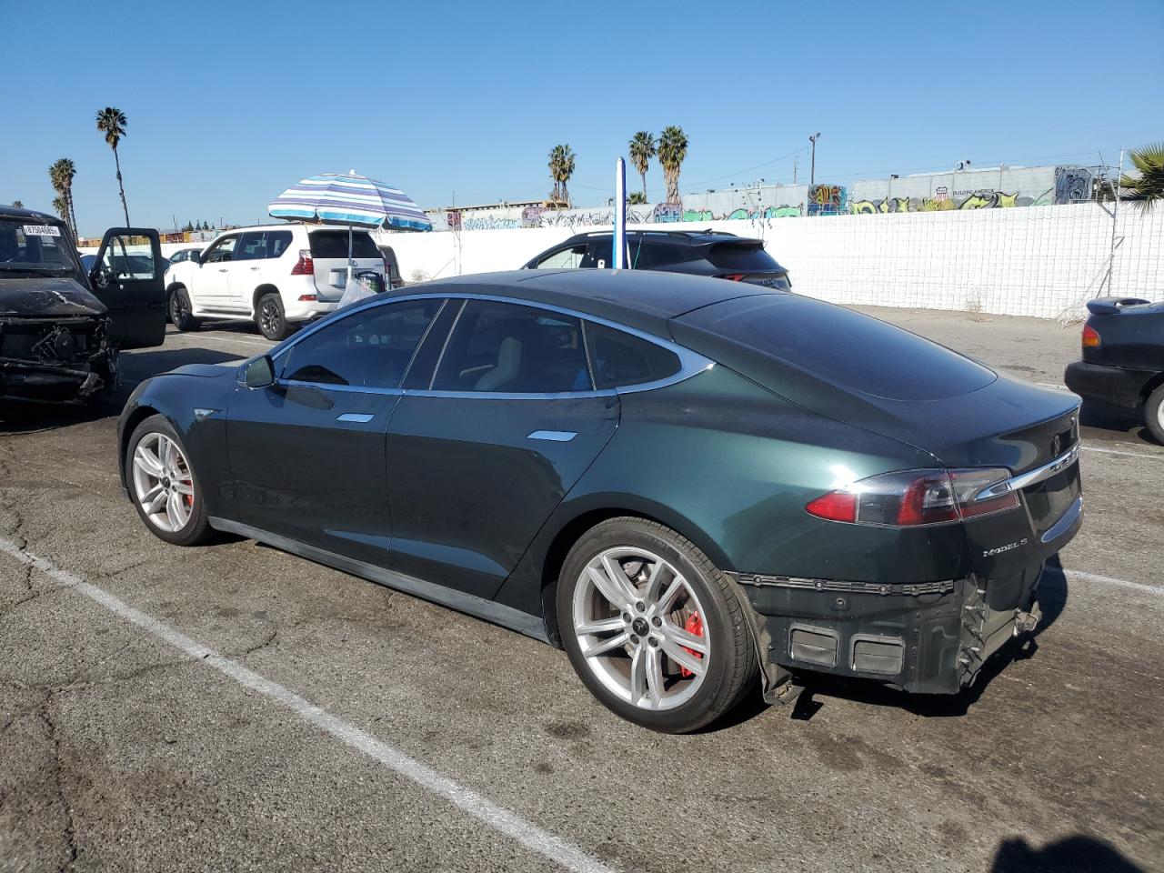 VIN 5YJSA1H25EFP62945 2014 TESLA MODEL S no.2