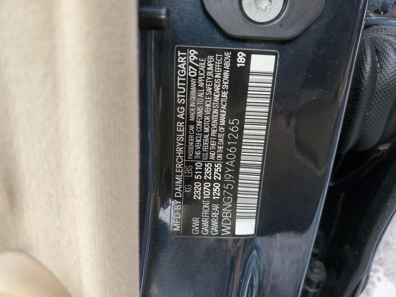 2000 Mercedes-Benz S-klasse - Image 12