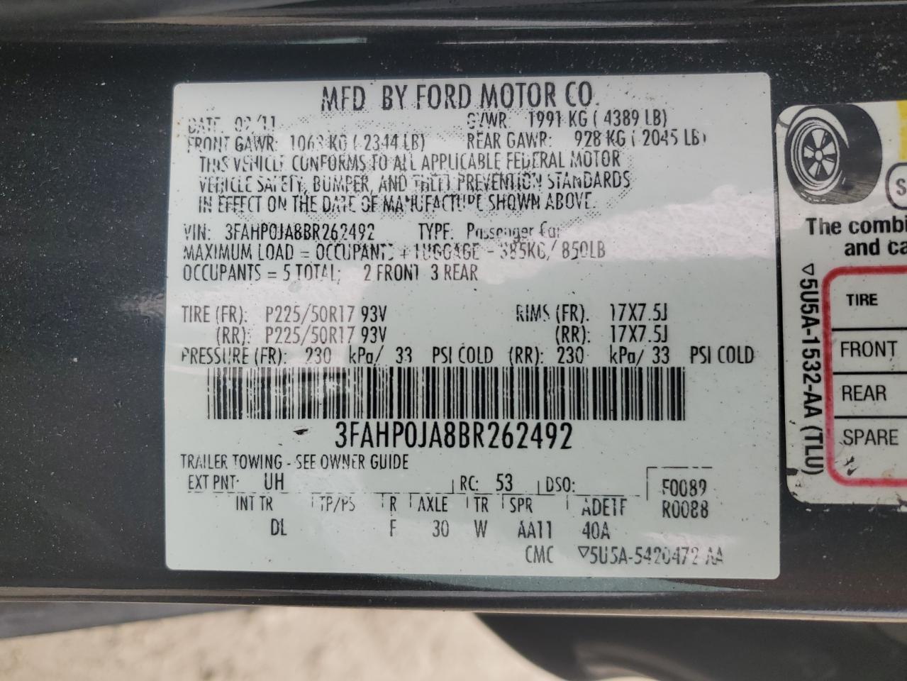 2011 Ford Fusion - Image 12