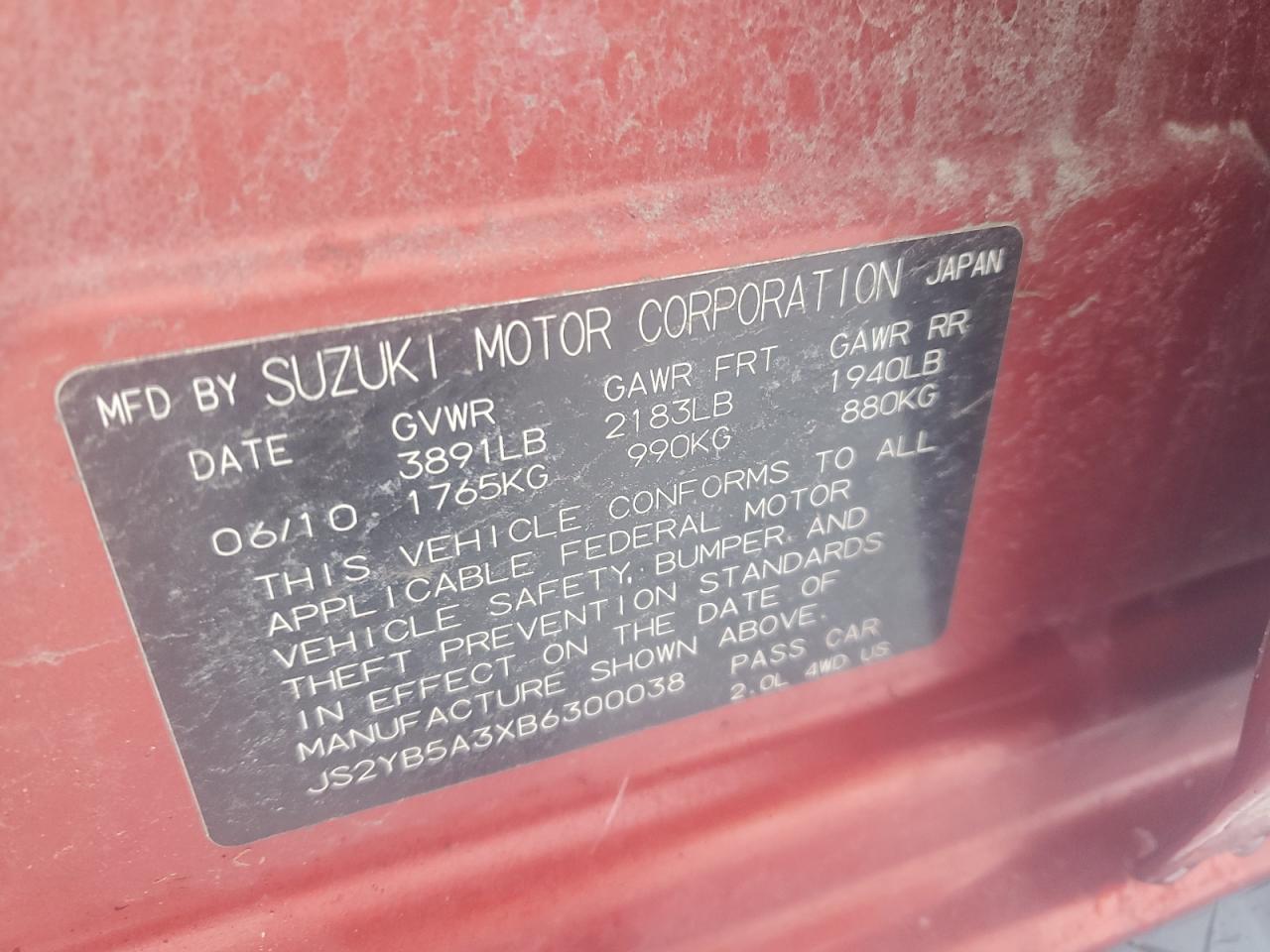 2011 Suzuki SX4 - Image 15