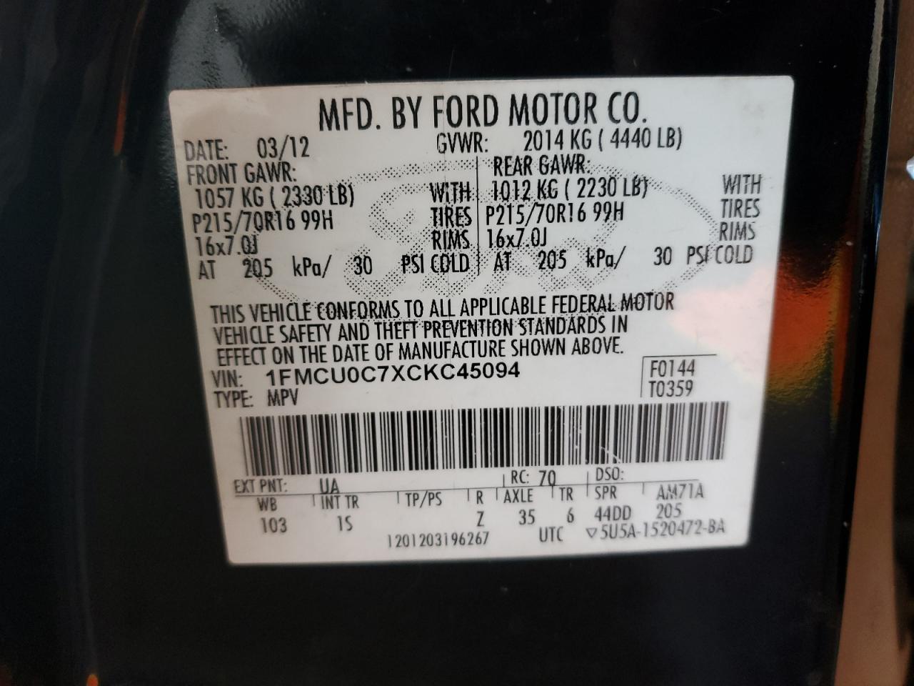 2012 Ford Escape - Image 12