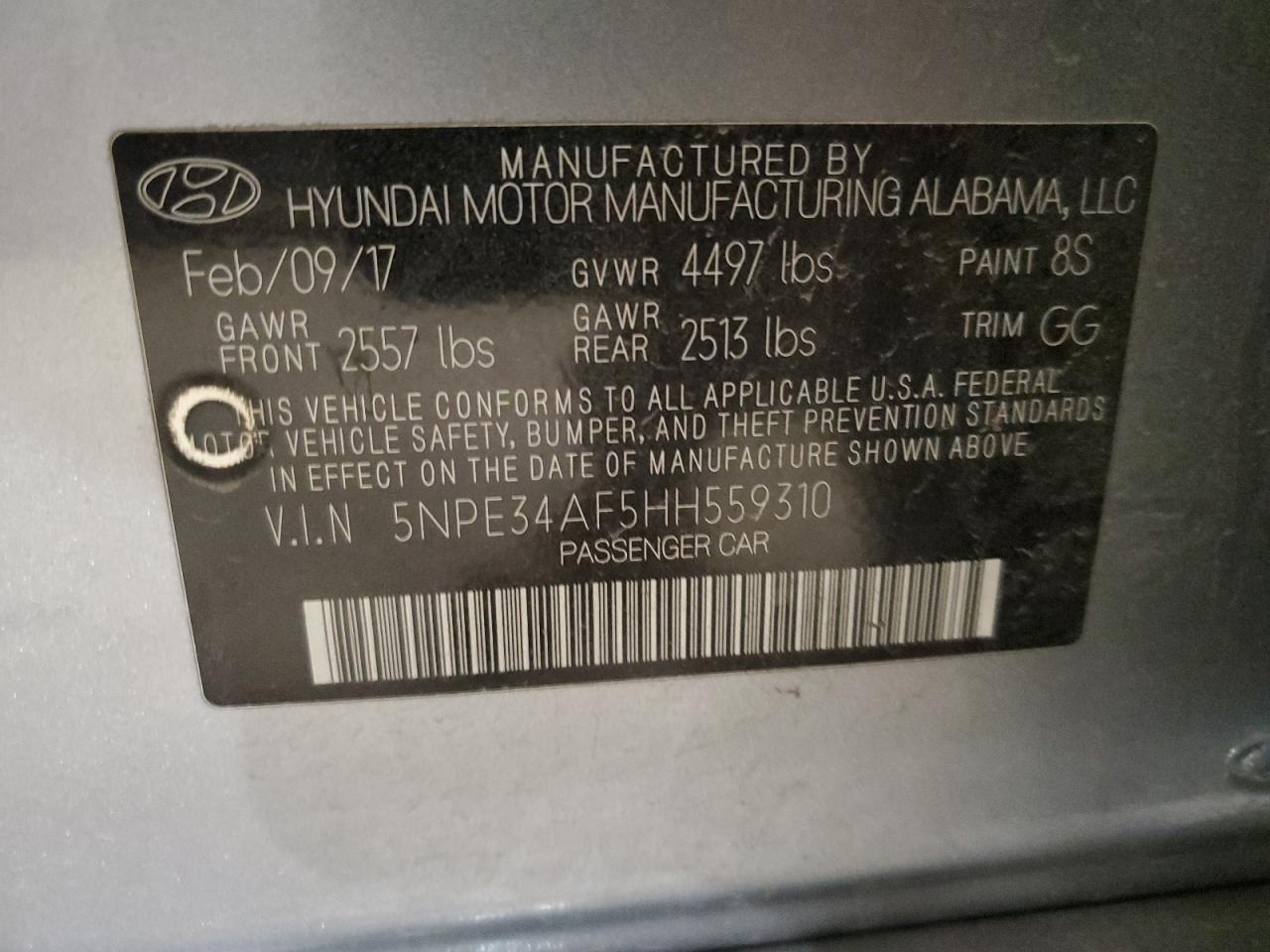 2017 Hyundai Sonata - Image 12
