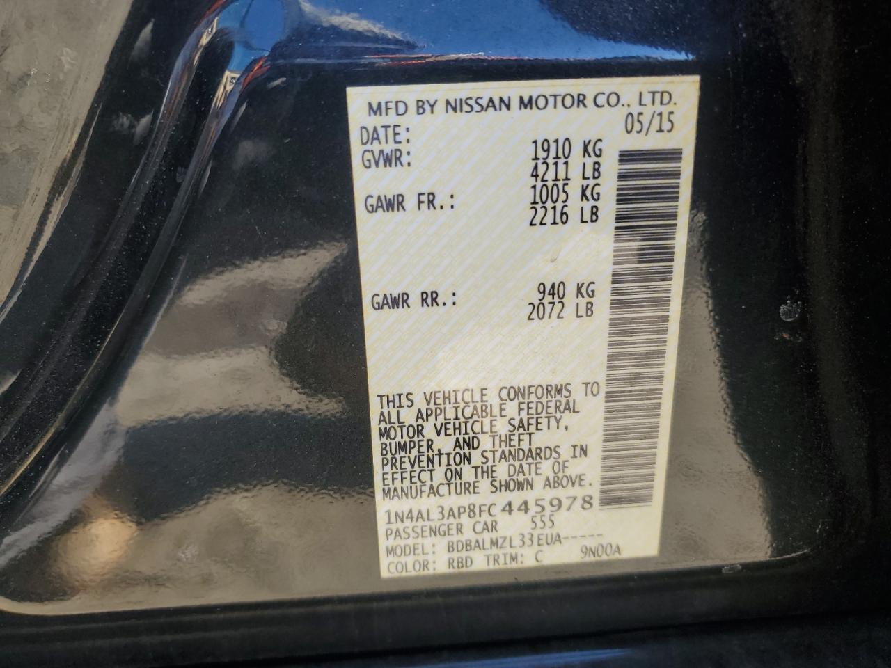 2015 Nissan Altima - Image 12
