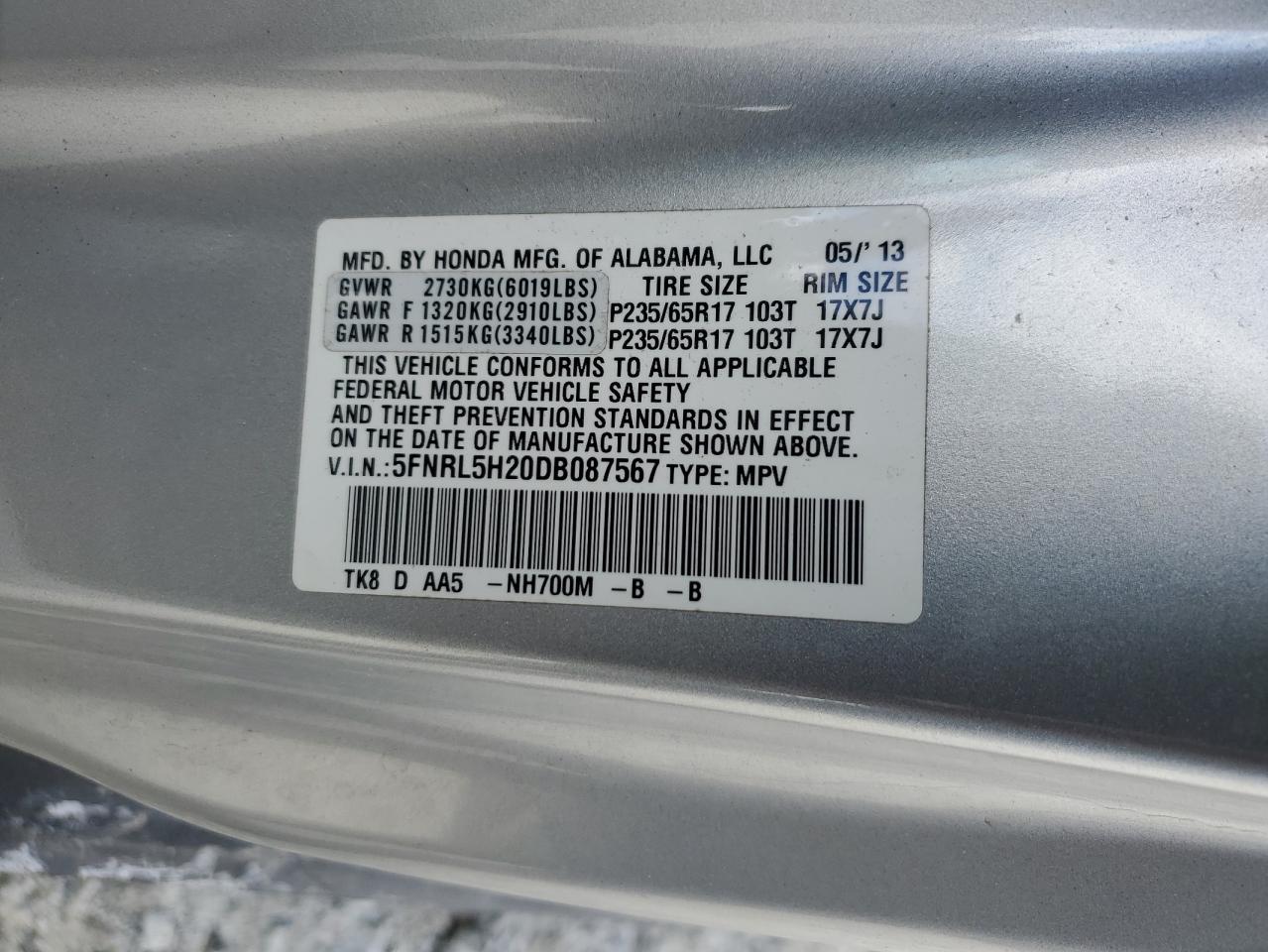 2013 Honda Odyssey - Image 13