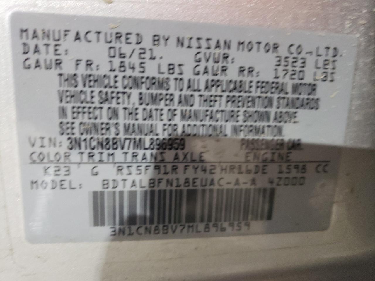 2021 Nissan Versa - Image 14