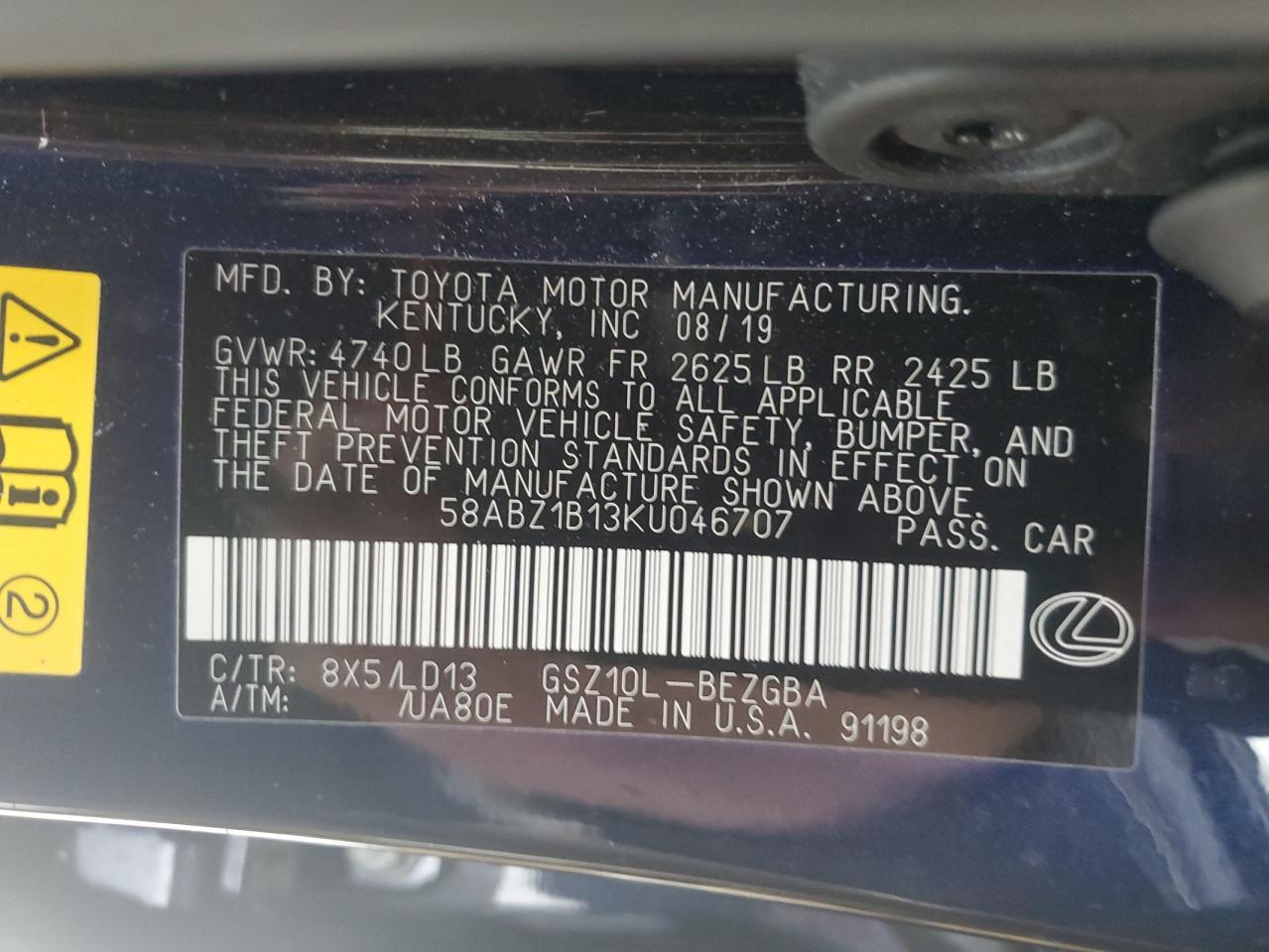 2019 Lexus ES - Image 12