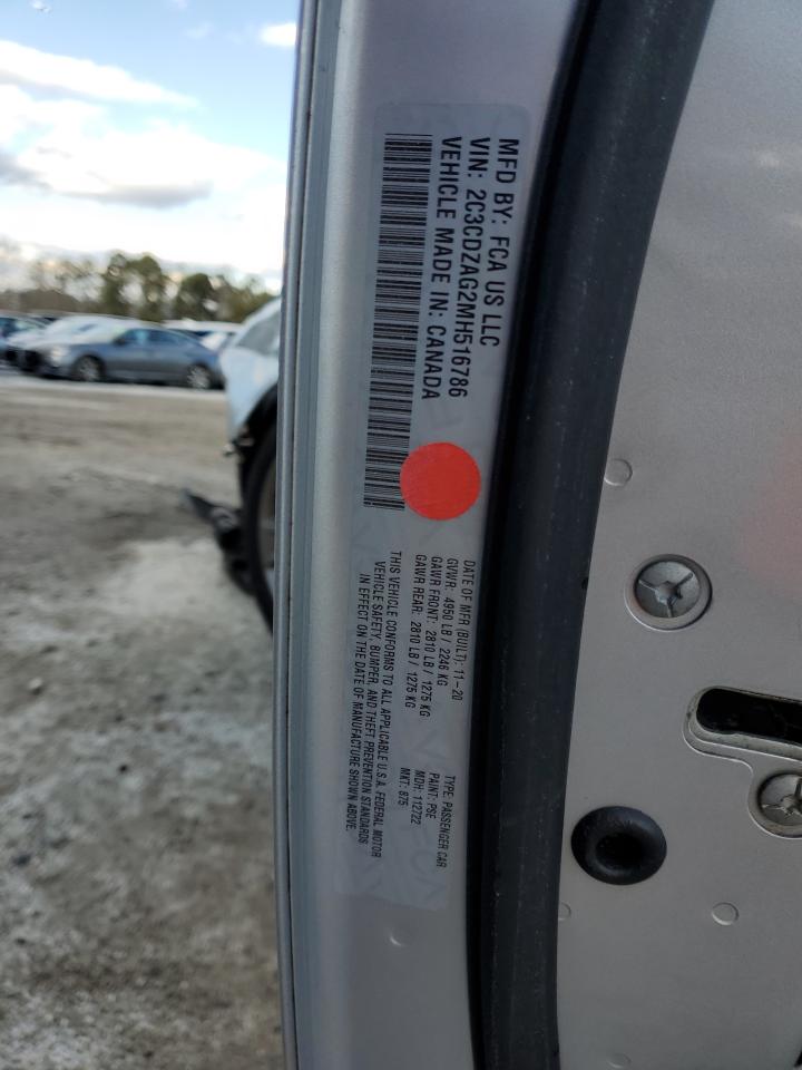 2021 Dodge Challenger Sxt VIN: 2C3CDZAG2MH516786 Lot: 88693295