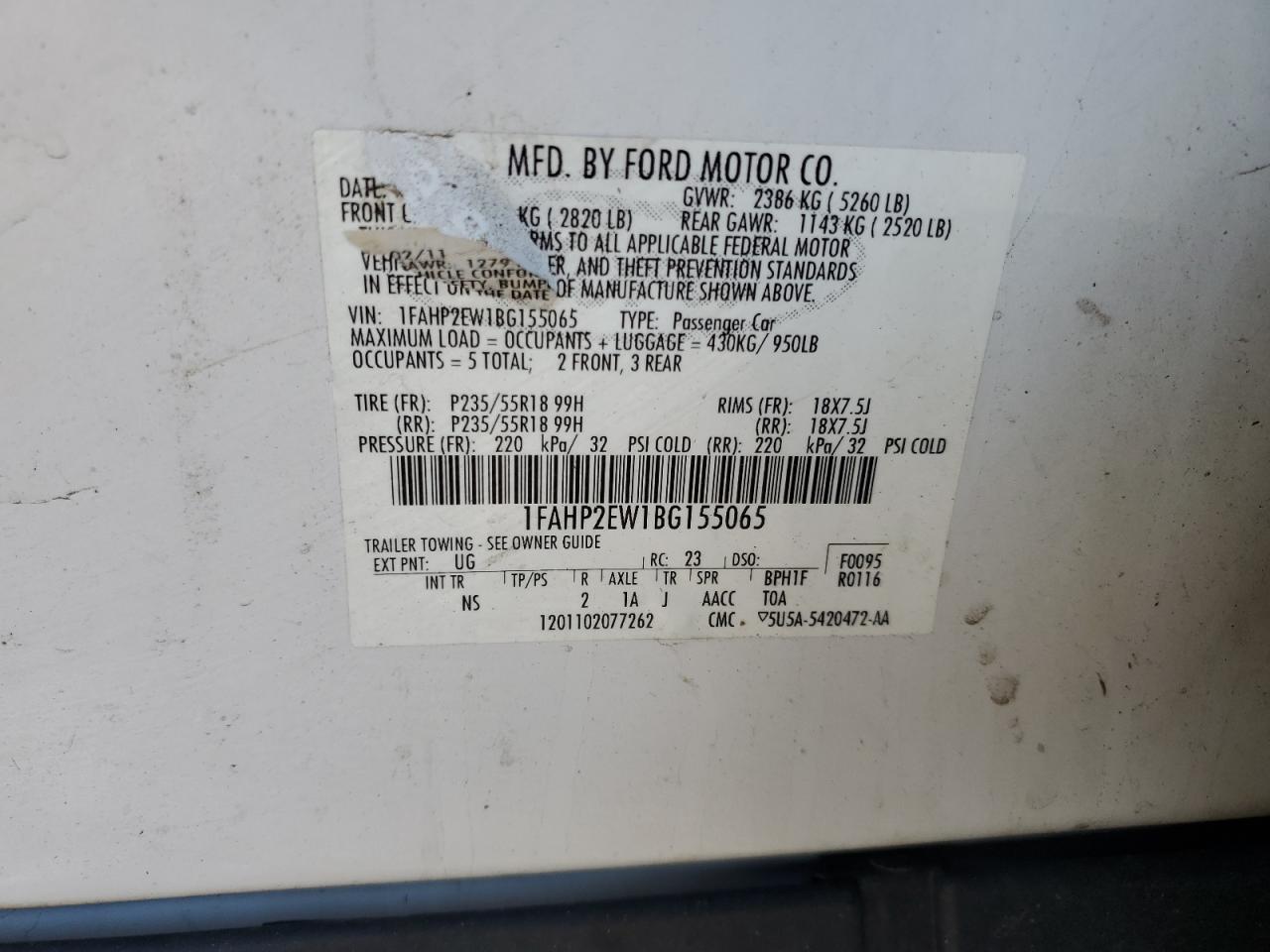2011 Ford Taurus - Image 12