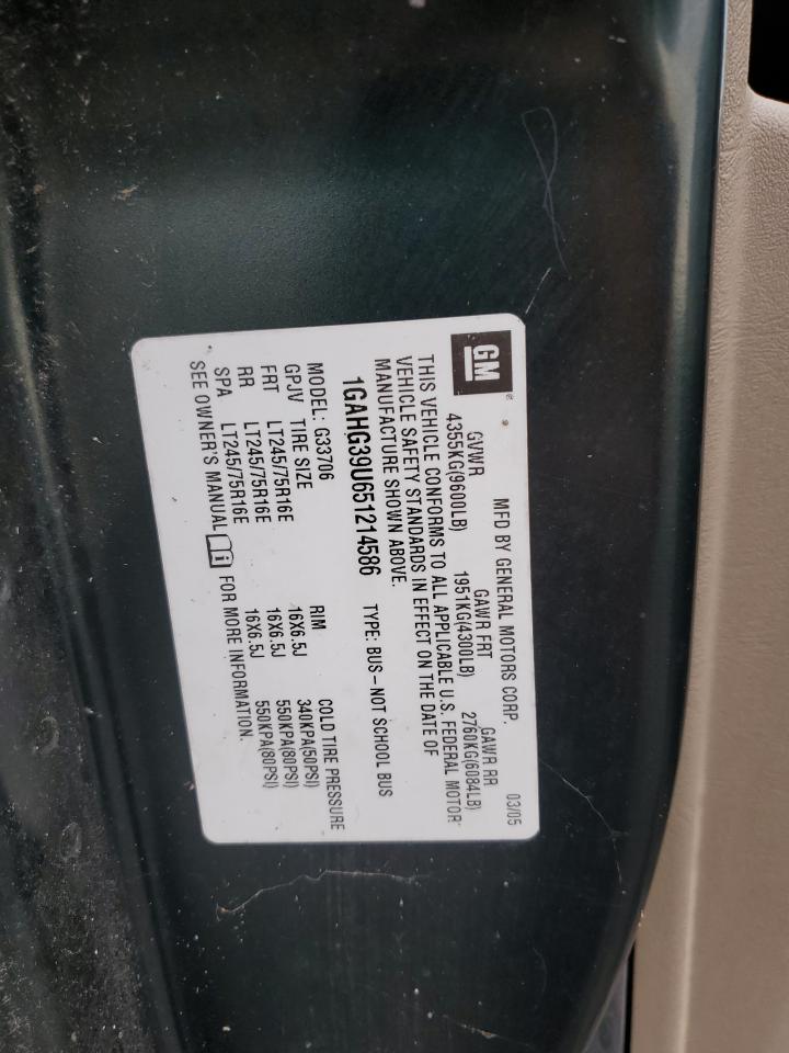 2005 Chevrolet Express G3500 VIN: 1GAHG39U651214586 Lot: 88293705