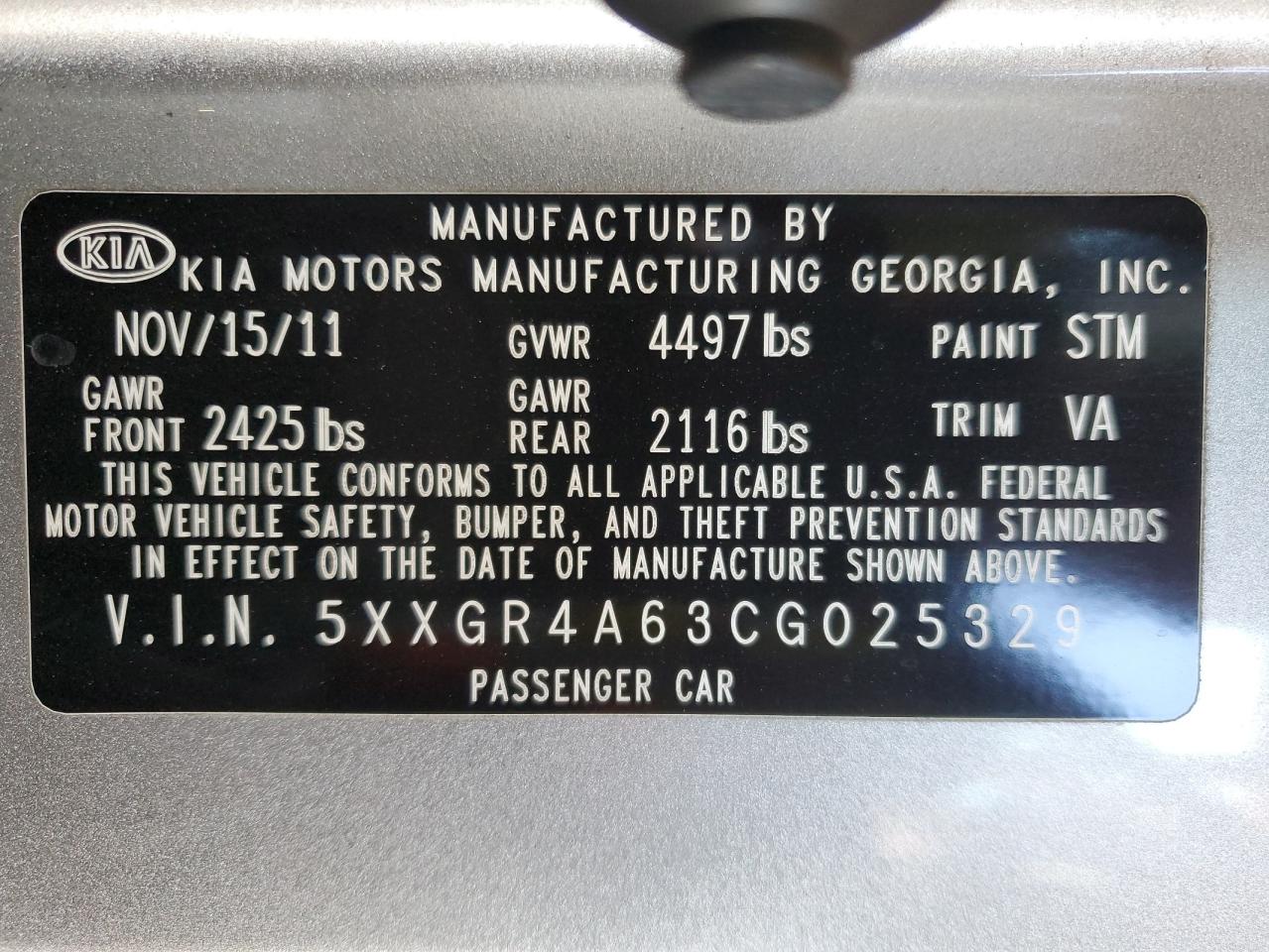 2012 Kia Optima - Image 12