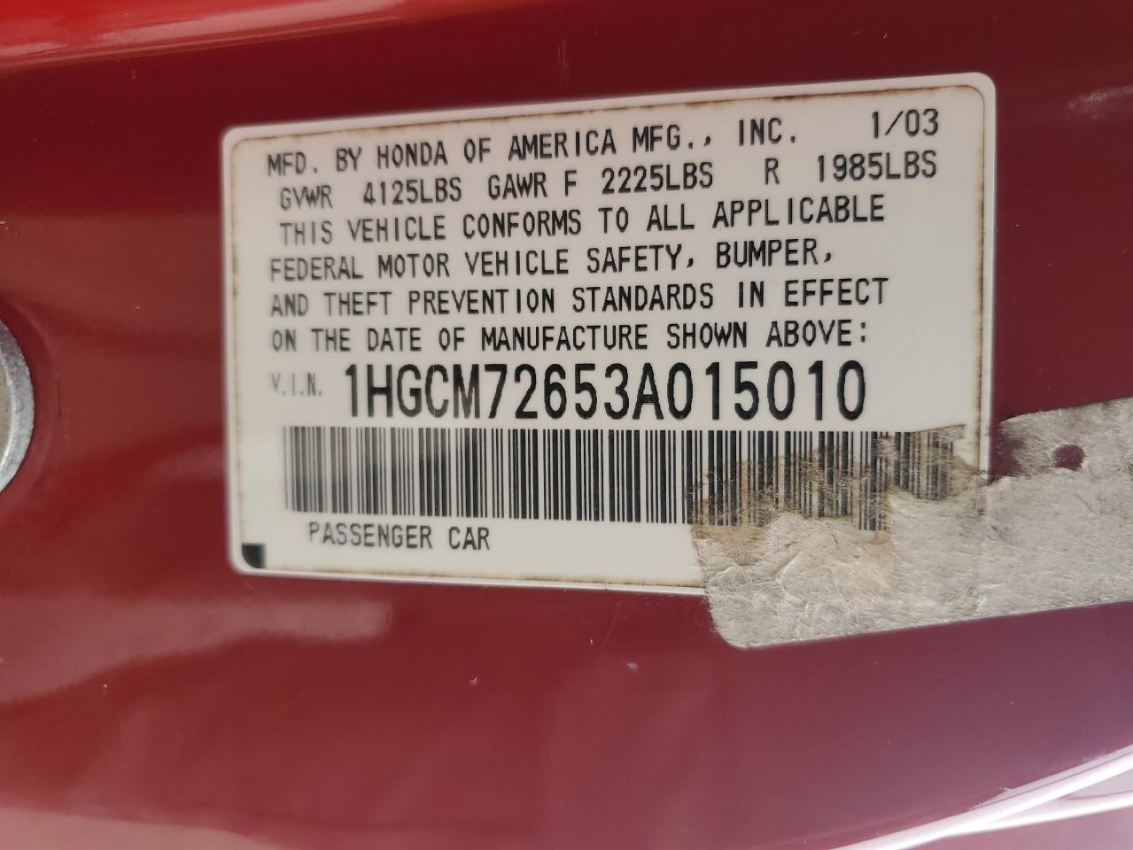 2003 Honda Accord - Image 14