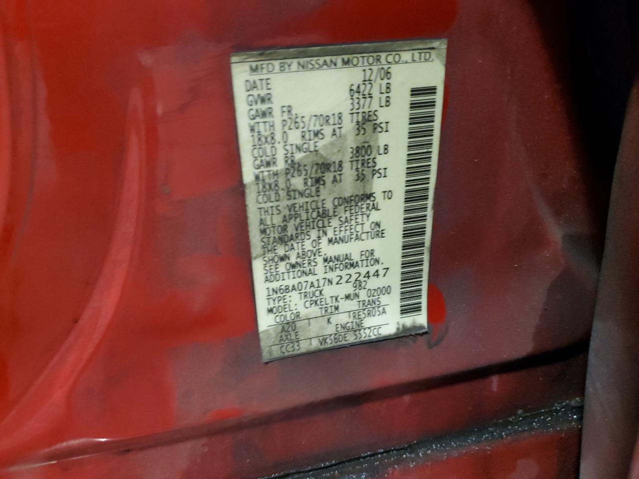 2007 Nissan Titan - Image 12