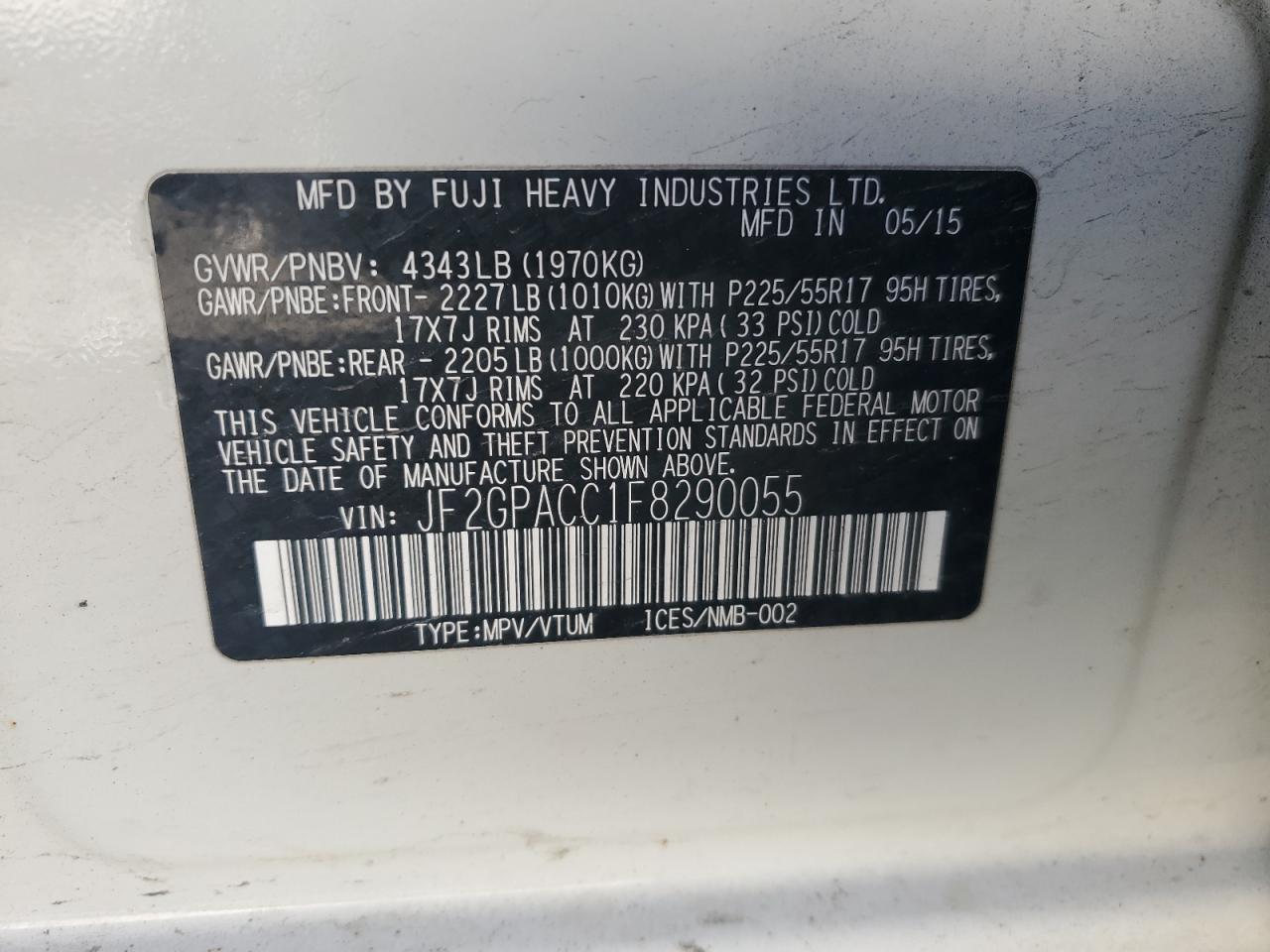 2015 Subaru XV - Image 12