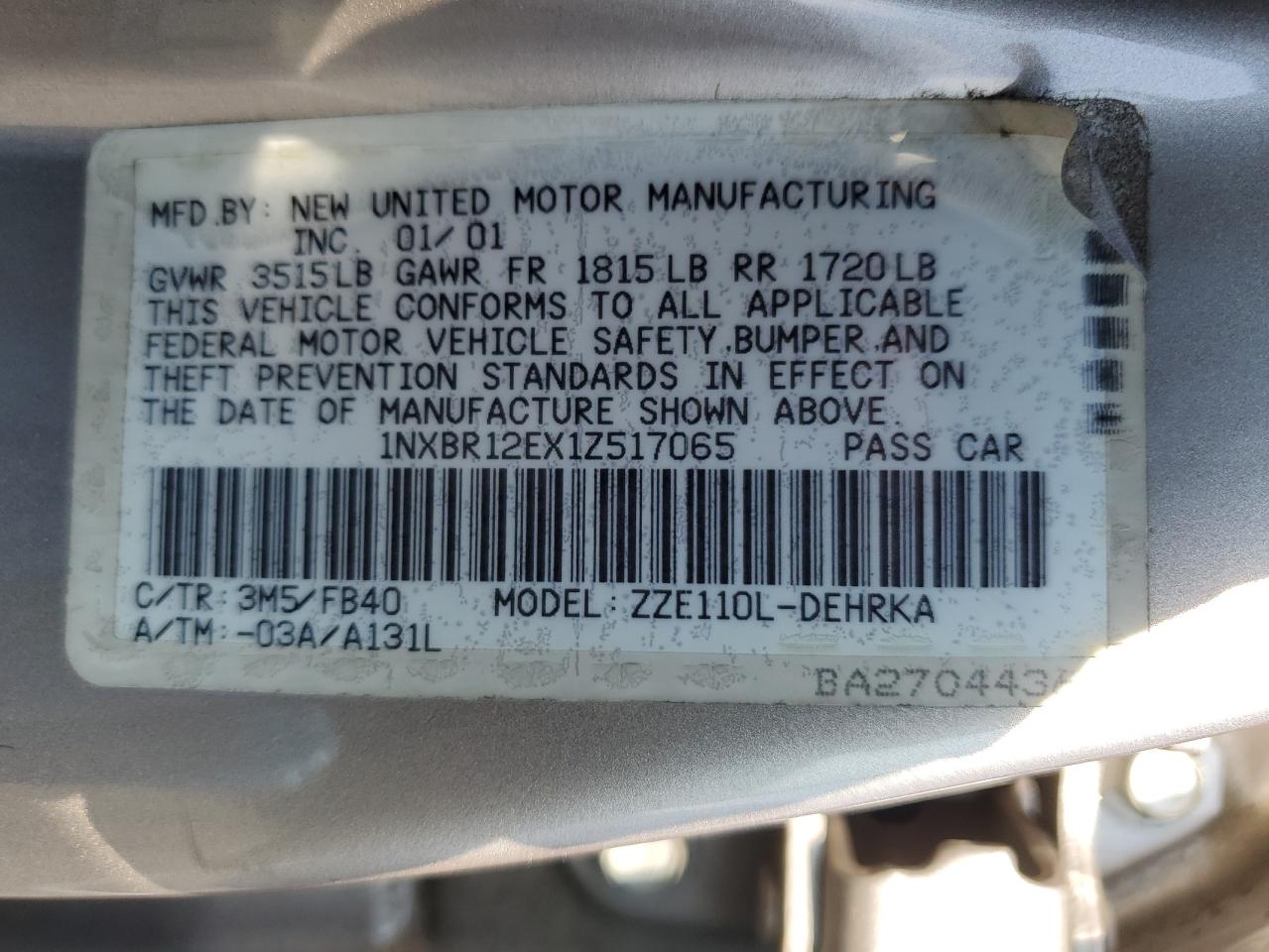 2001 Toyota Corolla - Image 12