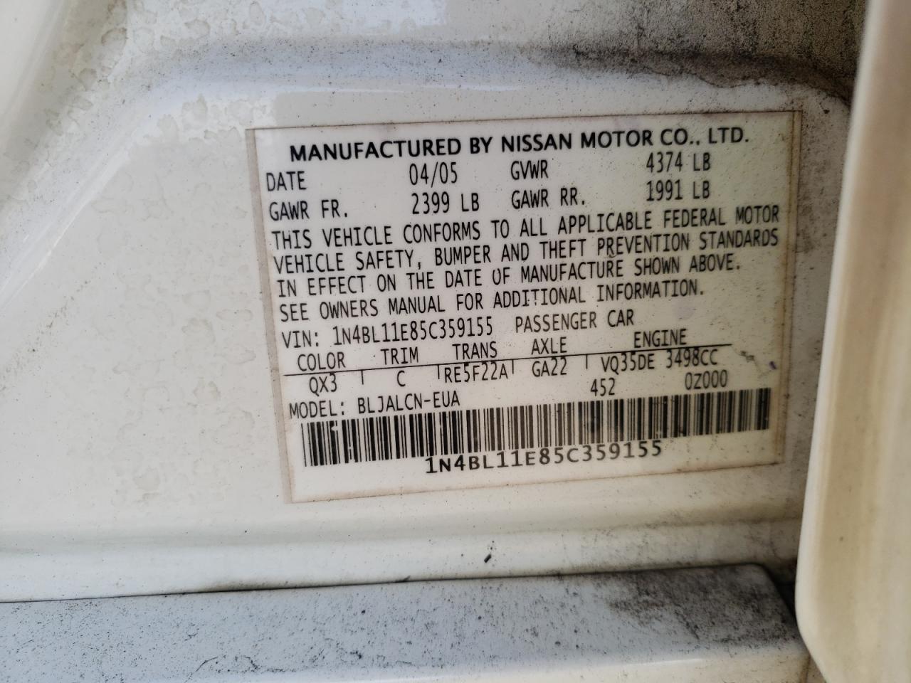 2005 Nissan Altima - Image 13