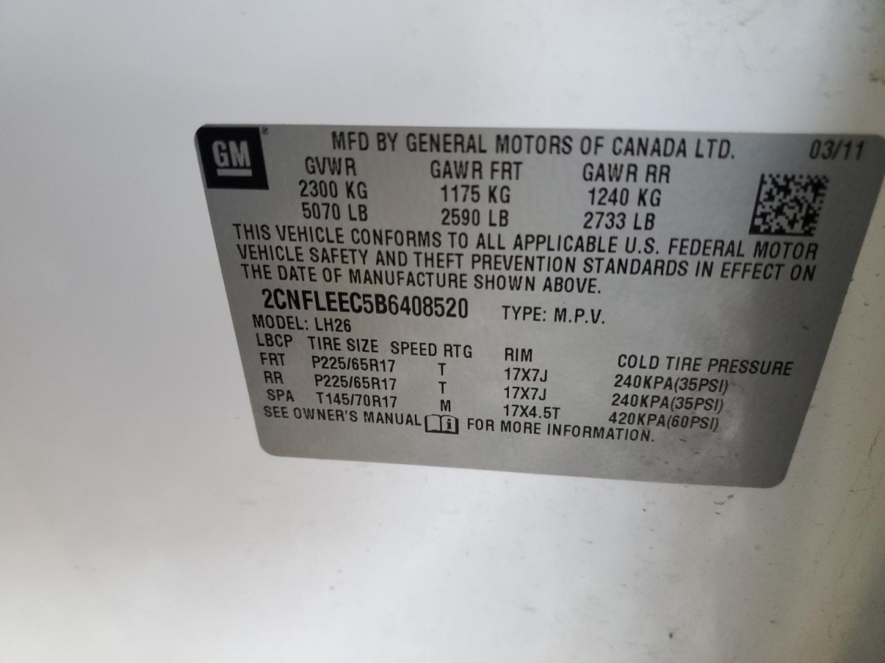 2011 Chevrolet Equinox - Image 13
