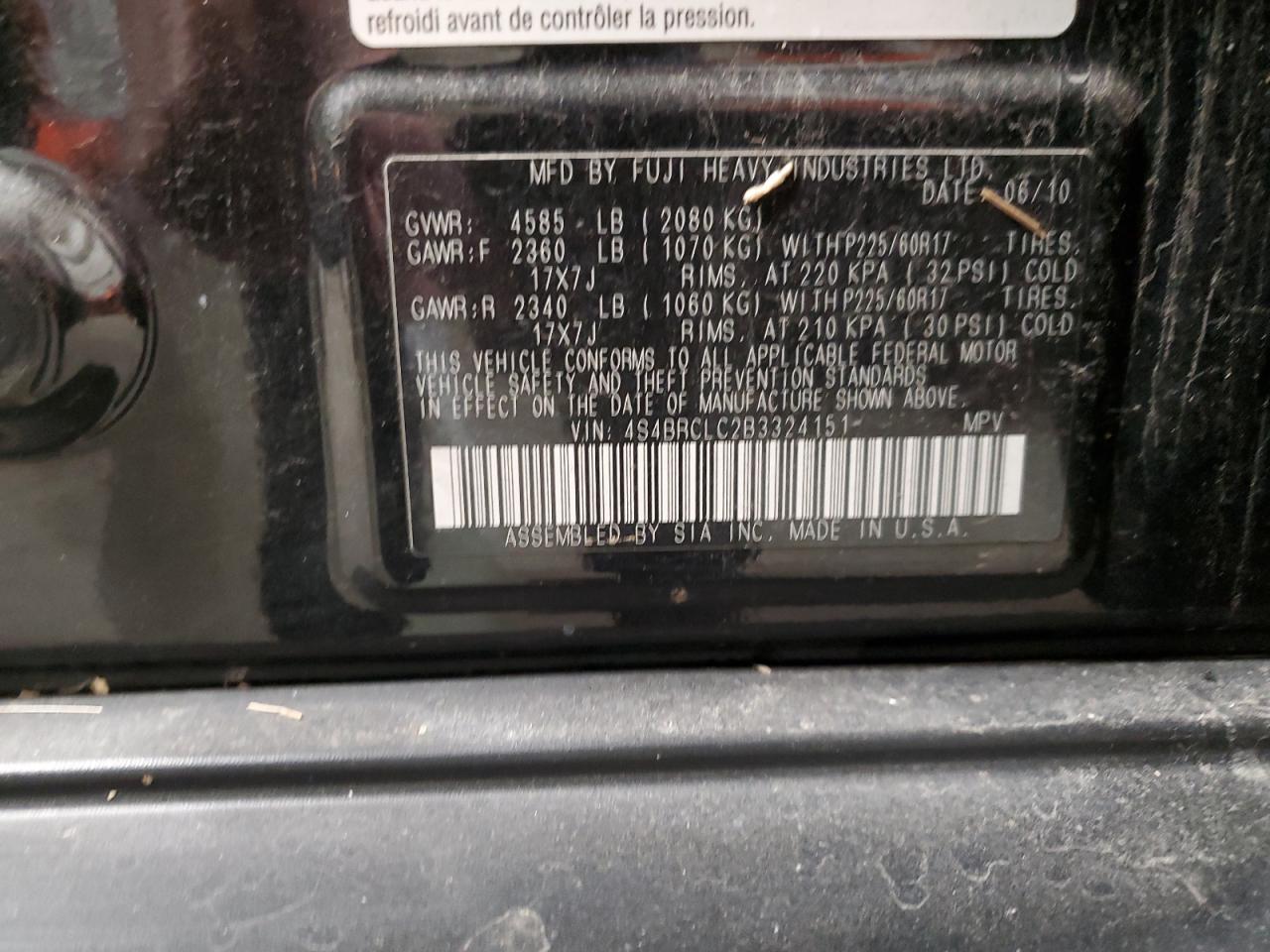 2011 Subaru Outback - Image 12