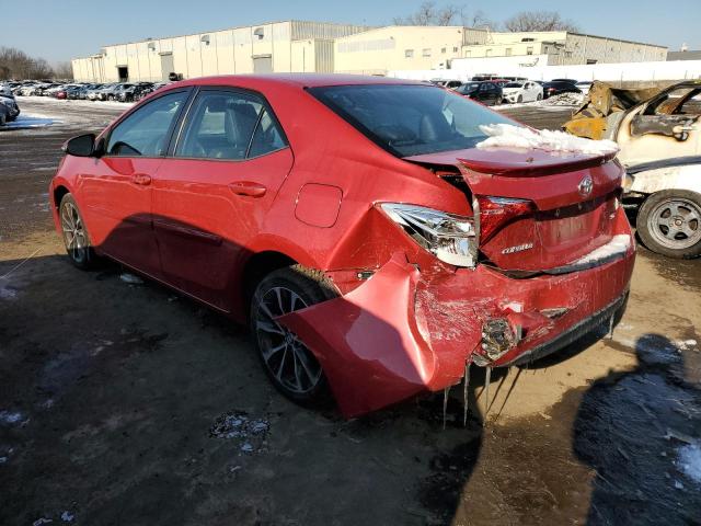  TOYOTA COROLLA 2017 Красный