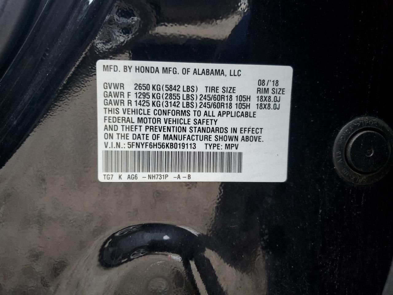 2019 Honda Pilot - Image 12