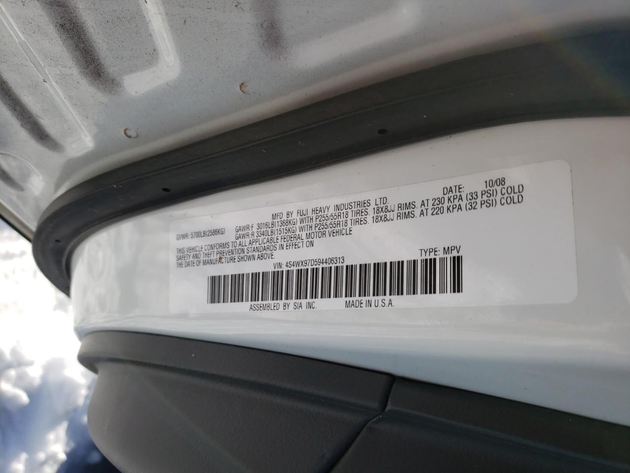 2009 Subaru Tribeca - Image 12