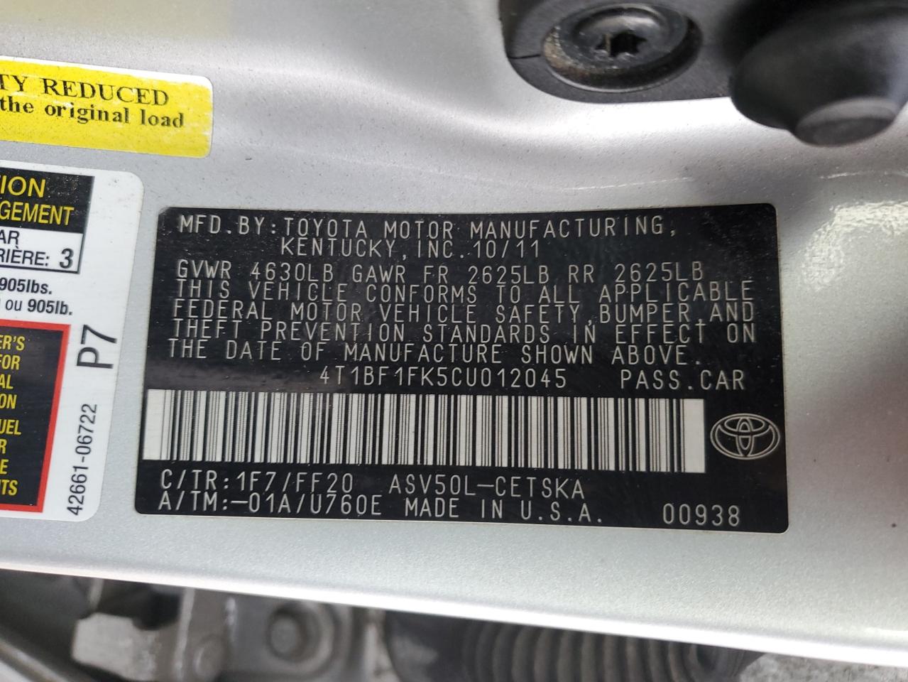 2012 Toyota Camry - Image 15