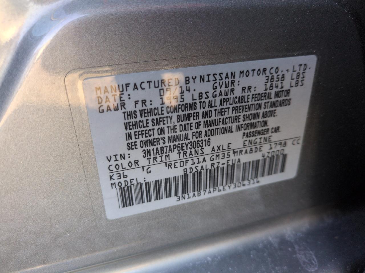 2014 Nissan Sentra - Image 12