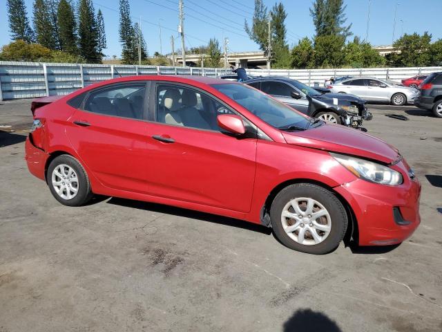  HYUNDAI ACCENT 2012 Czerwony