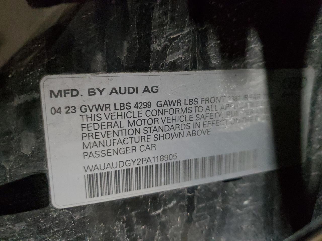 VIN WAUAUDGY2PA118905 2023 AUDI A3 no.12