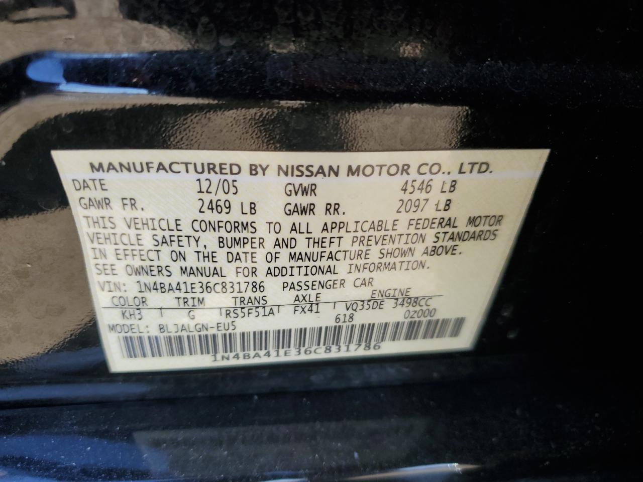 2006 Nissan Maxima - Image 14