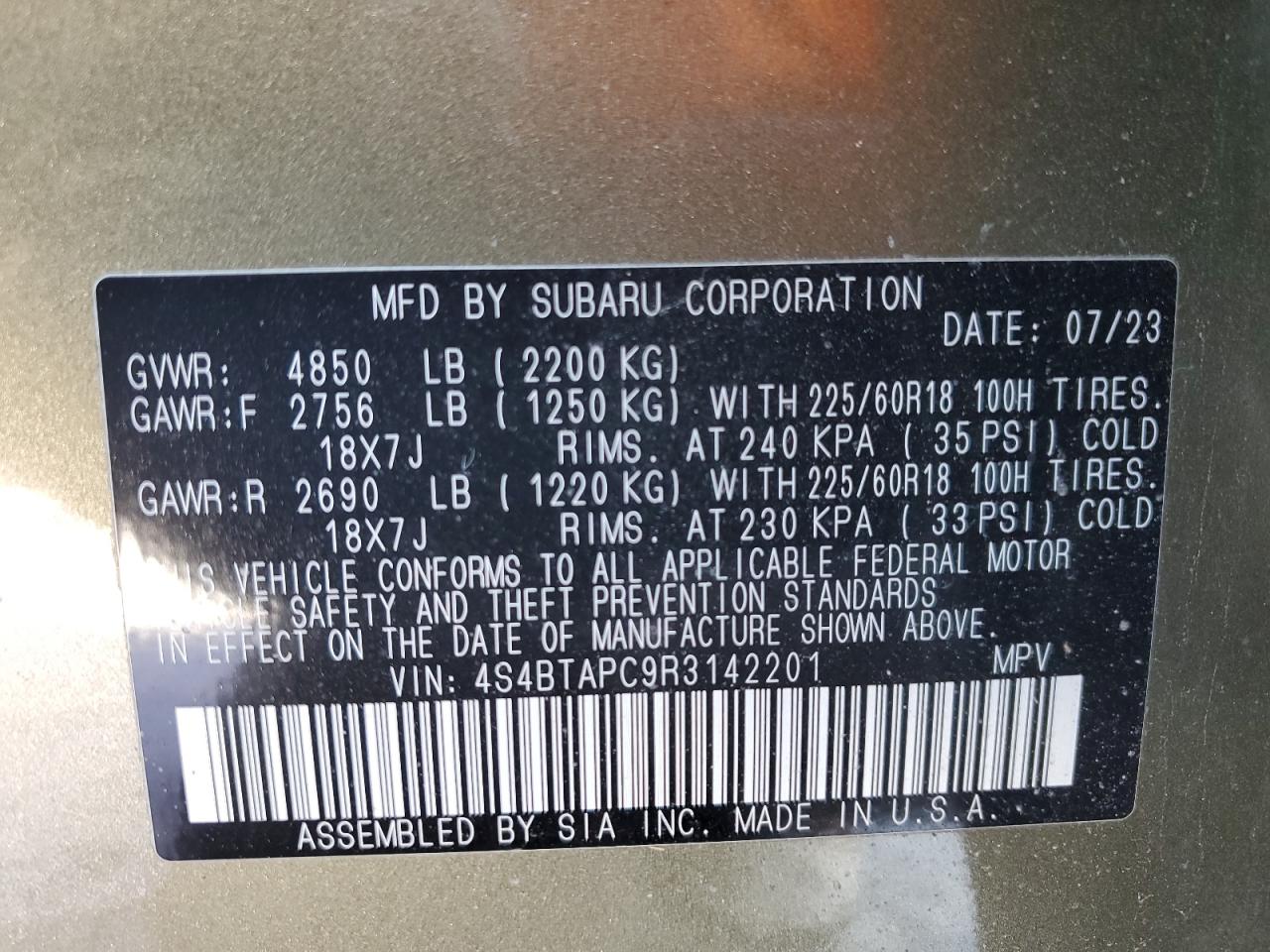 2024 Subaru Outback - Image 15