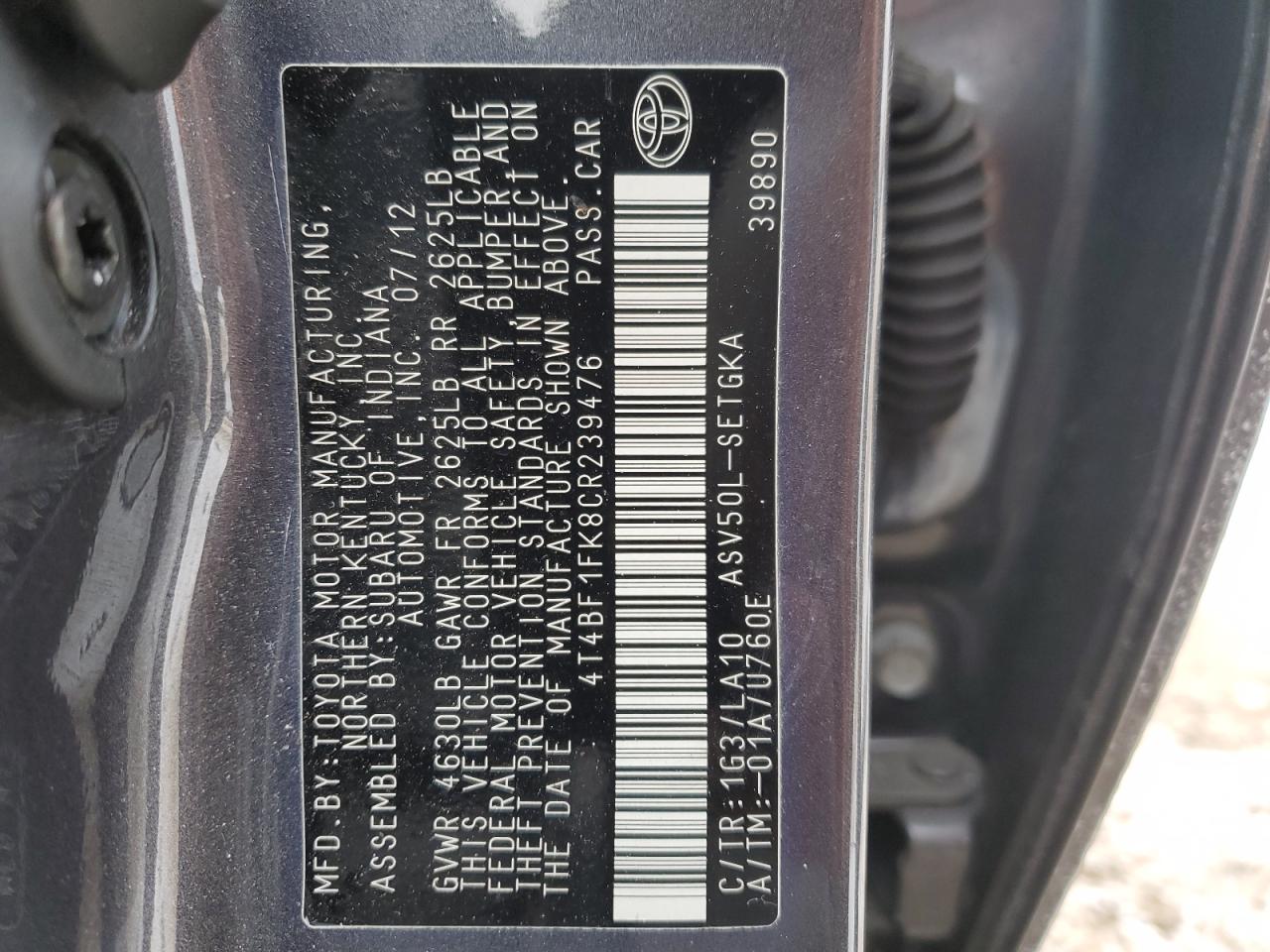 2012 Toyota Camry - Image 14